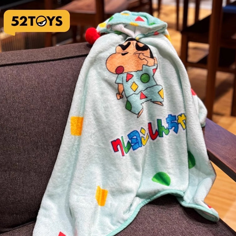 【52TOYS】絕版現貨 蠟筆小新 帽子睡毯 可收納 毛毯 空調被 被子 睡衣小新 高顏值 送禮 小白 新之助 商品圖片 2