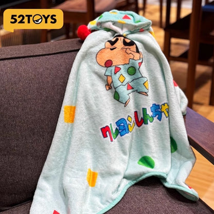 【52TOYS】絕版現貨 蠟筆小新 帽子睡毯 可收納 毛毯 空調被 被子 睡衣小新 高顏值 送禮 小白 新之助 商品圖片 2