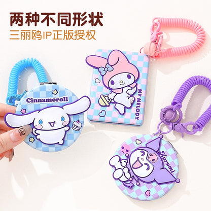 【包包寶】現貨 三麗鷗 化妝鏡 立體小鏡子 庫洛米 玉桂狗 隨身便攜翻蓋摺疊雙面鏡 學生外出補妝手持化妝鏡 送禮 商品圖片 2