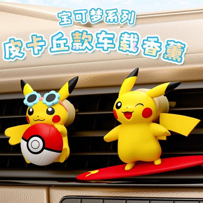 【冉紅】正版現貨 寶可夢 皮卡丘 出風口 香薰 公仔 車載香薰 汽車裝飾 送禮 商品圖片 2