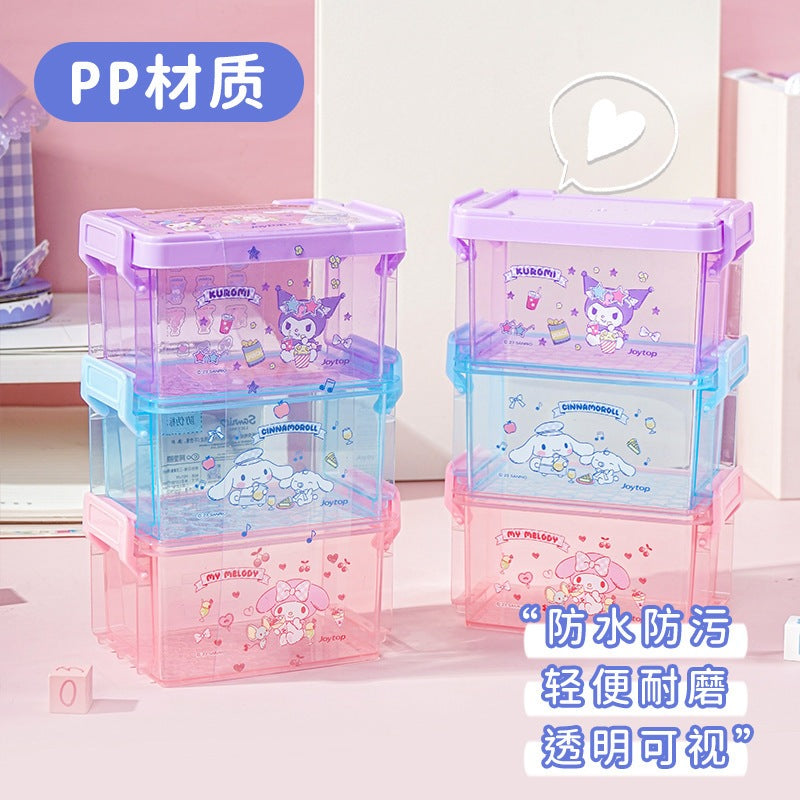 【香港悅木】現貨 三麗鷗 庫洛米 3件套收納盒 收納 飾品 文具 送禮 商品圖片 2