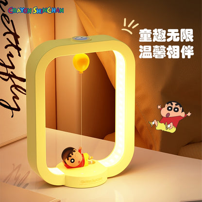 【洛克空間】現貨 蠟筆小新 告白氣球 磁吸懸浮大夜燈 牀頭燈 氛圍燈 療癒燈 氣氛燈 夜燈 聖誕 交換禮物 送禮 商品圖片 2