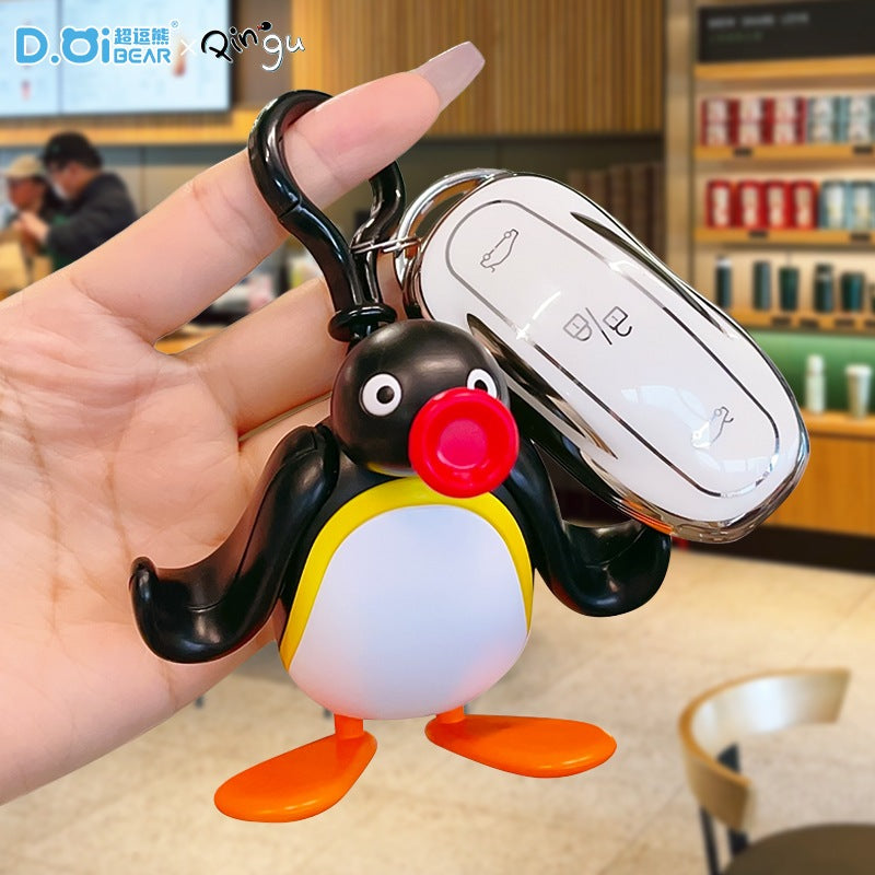 【超逗熊】正版 Pingu 鑰匙圈 鑰匙扣 掛件 吊飾 拉條公仔 送禮 商品圖片 2