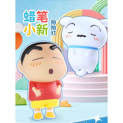 【魔卡丘】正版現貨 蠟筆小新 拍拍燈 小夜燈 需裝電池 小白 新之助 送禮 摩卡丘 療癒 送禮 氛圍燈 夜燈 商品圖片 2