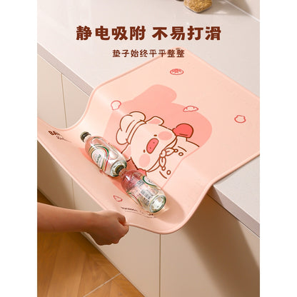 【川島屋】正版現貨 lulu豬 硅膠揉麪墊子 擀麪墊 食品級材質 切面刀 擀麪杖 送禮 商品圖片 2