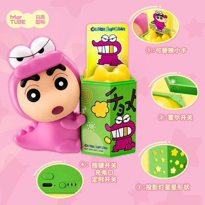 【馬克圖布】現貨 蠟筆小新 餅乾燈 小夜燈 擺件 公仔 禮盒包裝 漢堡包 美食誘惑 送禮 新之助 商品圖片 2