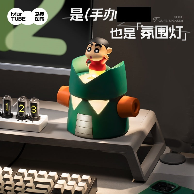 【馬克圖布】現貨 蠟筆小新 康達姆 小夜燈 氛圍燈 可當手機支架 小新會旋轉 送禮 新之助 商品圖片 2