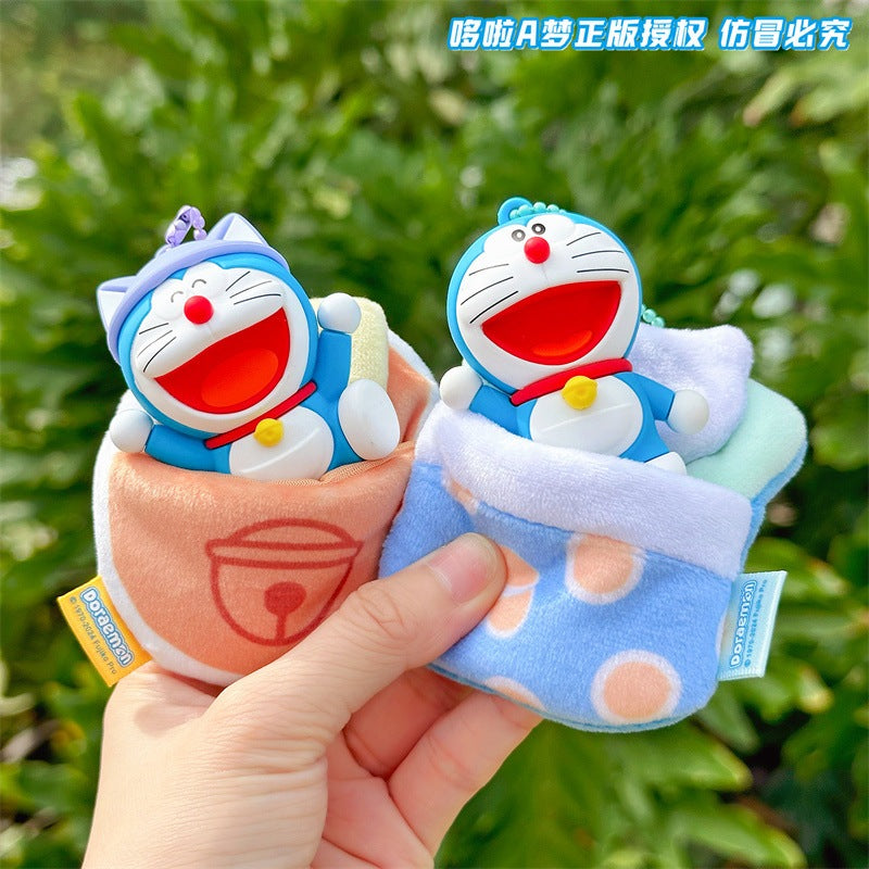 【冉紅】現貨 哆啦A夢 鑰匙扣 鑰匙圈 睡袋掛件 掛飾 吊飾 掛件 小叮噹 哆啦a夢 禮物 商品圖片 2