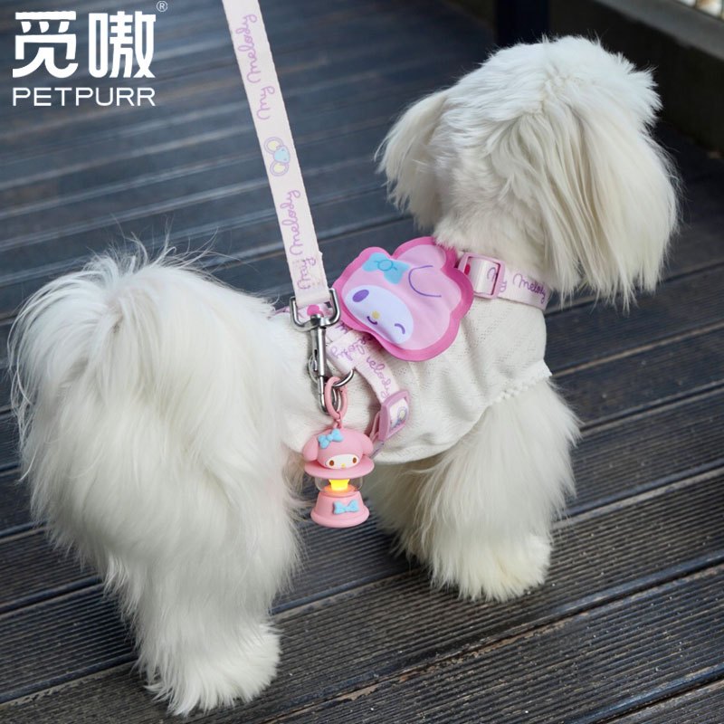 【覓嗷】正版現貨 三麗鷗 狗狗胸背牽引繩 小型犬背心式狗繩 泰迪狗貓咪牽引繩 送禮 商品圖片 2