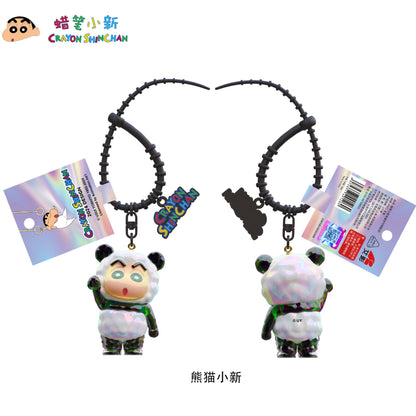 【千寶】現貨 蠟筆小新 黑白裝扮系列 鑰匙扣 鑰匙圈 掛飾 吊飾 掛件 機車 新之助 禮物 小白 商品圖片 2