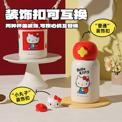 【杯具熊】正版現貨 三麗鷗 hellokitty 保溫杯 保溫瓶 水杯 水壺 600ml 韓國品牌 送禮 可斜挎 商品圖片 2