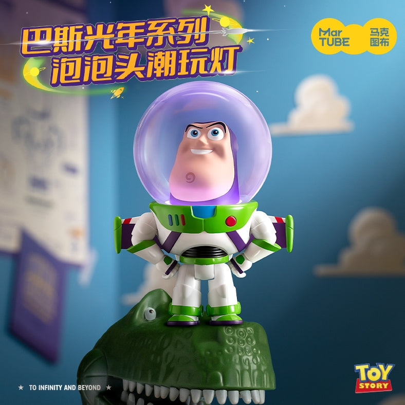 【馬克圖布】正版 迪士尼 巴斯光年 小夜燈 擺件 公仔 翅膀可以打開 泡泡頭潮玩燈 氛圍燈 送禮 商品圖片 2