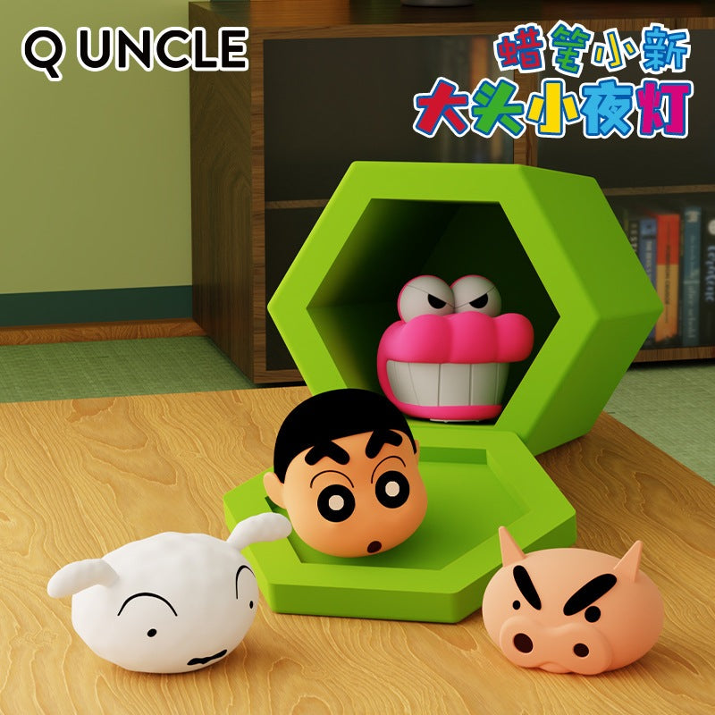 【Q UNCLE】正版現貨 蠟筆小新 大頭小夜燈 牀頭燈 新之助 夜燈 療癒 禮物 聖誕 交換禮物 商品圖片 2