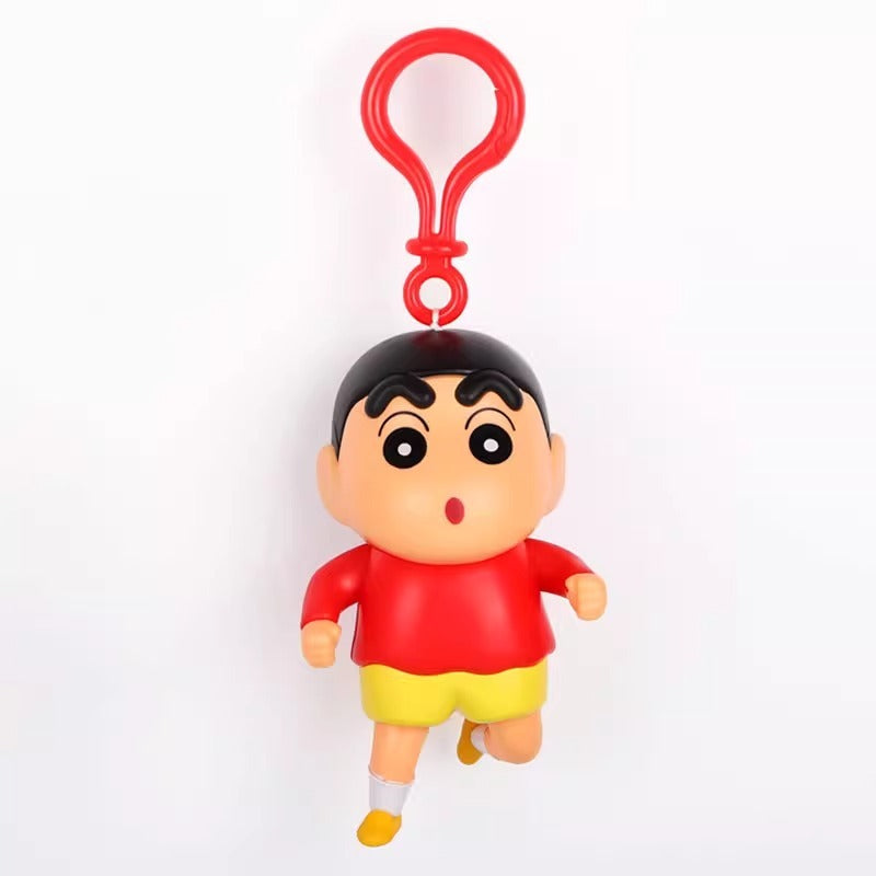 【冉紅】正版現貨 蠟筆小新 鑰匙圈 鑰匙扣 掛件 吊飾 掛飾 跑起來 拉了就跑 新之助 裝飾 商品圖片 2