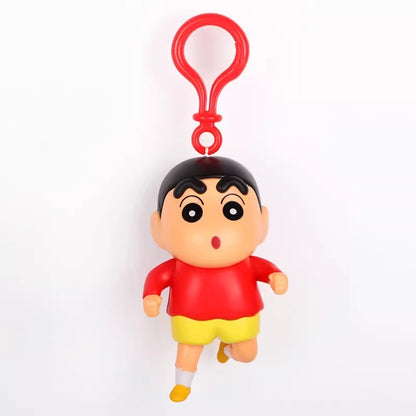 【冉紅】正版現貨 蠟筆小新 鑰匙圈 鑰匙扣 掛件 吊飾 掛飾 跑起來 拉了就跑 新之助 裝飾 商品圖片 2