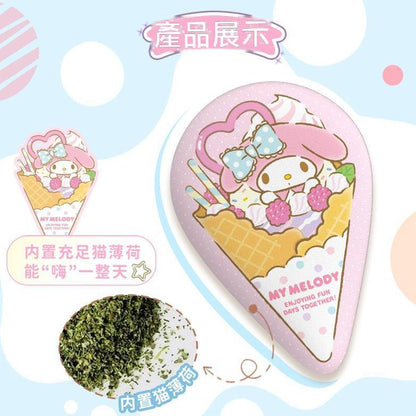 【覓嗷】正版現貨 三麗鷗 寵物甜筒 寵物抱枕 貓薄荷 寵物玩具 磨牙 逗貓 庫洛米 商品圖片 2