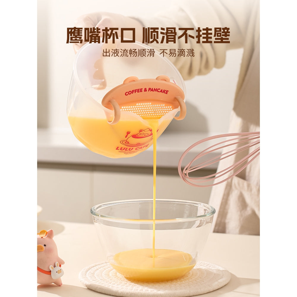 【川島屋】正版現貨 lulu豬 蛋液量杯 淘米杯 過濾杯 量杯 送禮 商品圖片 2
