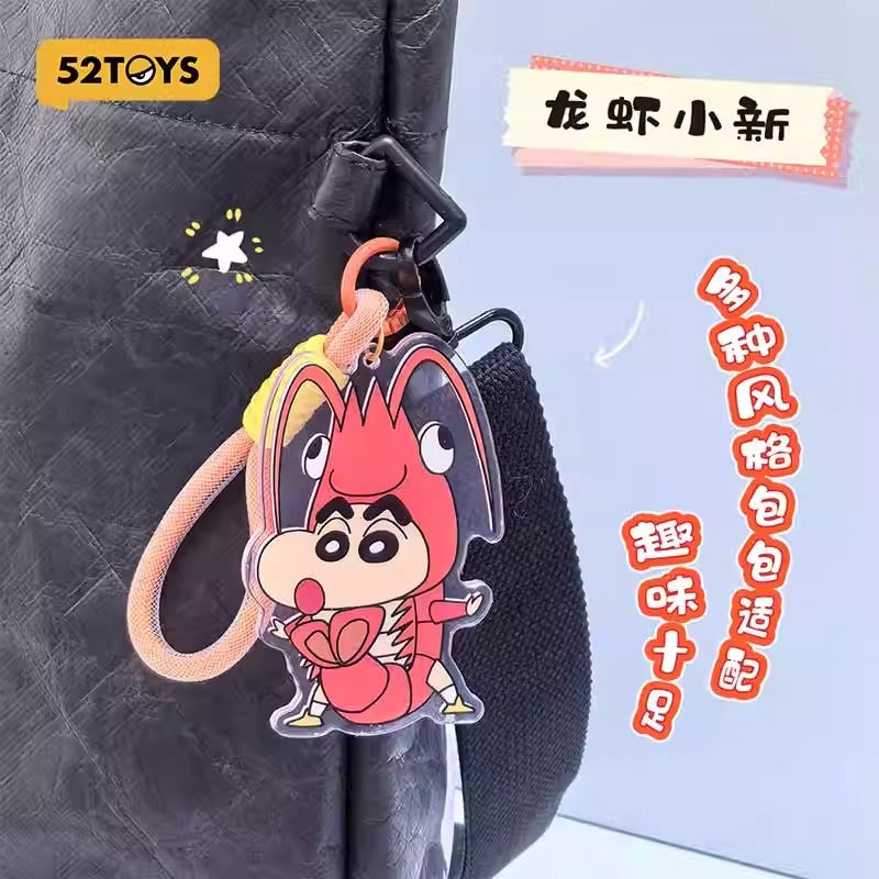 【52toys】正版 蠟筆小新 亞克力 鑰匙圈 鑰匙扣 掛繩 包包掛飾 吊飾 新之助 魷魚小新 龍蝦小新 商品圖片 2
