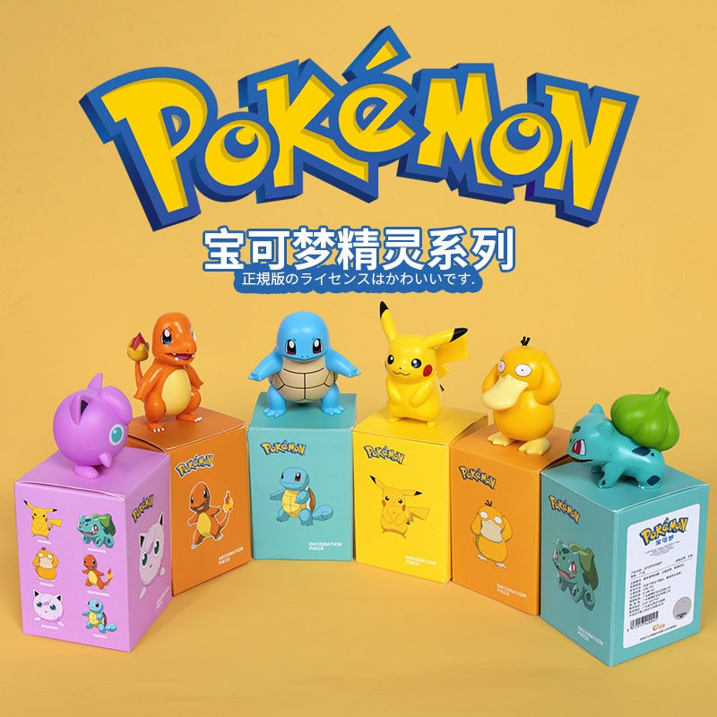 【冉紅】正版現貨 寶可夢 皮卡丘 擺件 卡通 公仔 車內飾品 裝飾 傑尼龜 小火龍 送禮 商品圖片 2