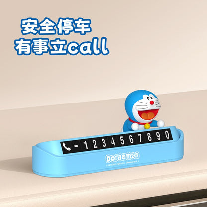 【香百川】正版現貨 哆啦A夢 臨時停車號碼牌 開心哆啦 小叮噹 挪車牌 電話牌 移車卡 哆啦a夢 擺件 商品圖片 2