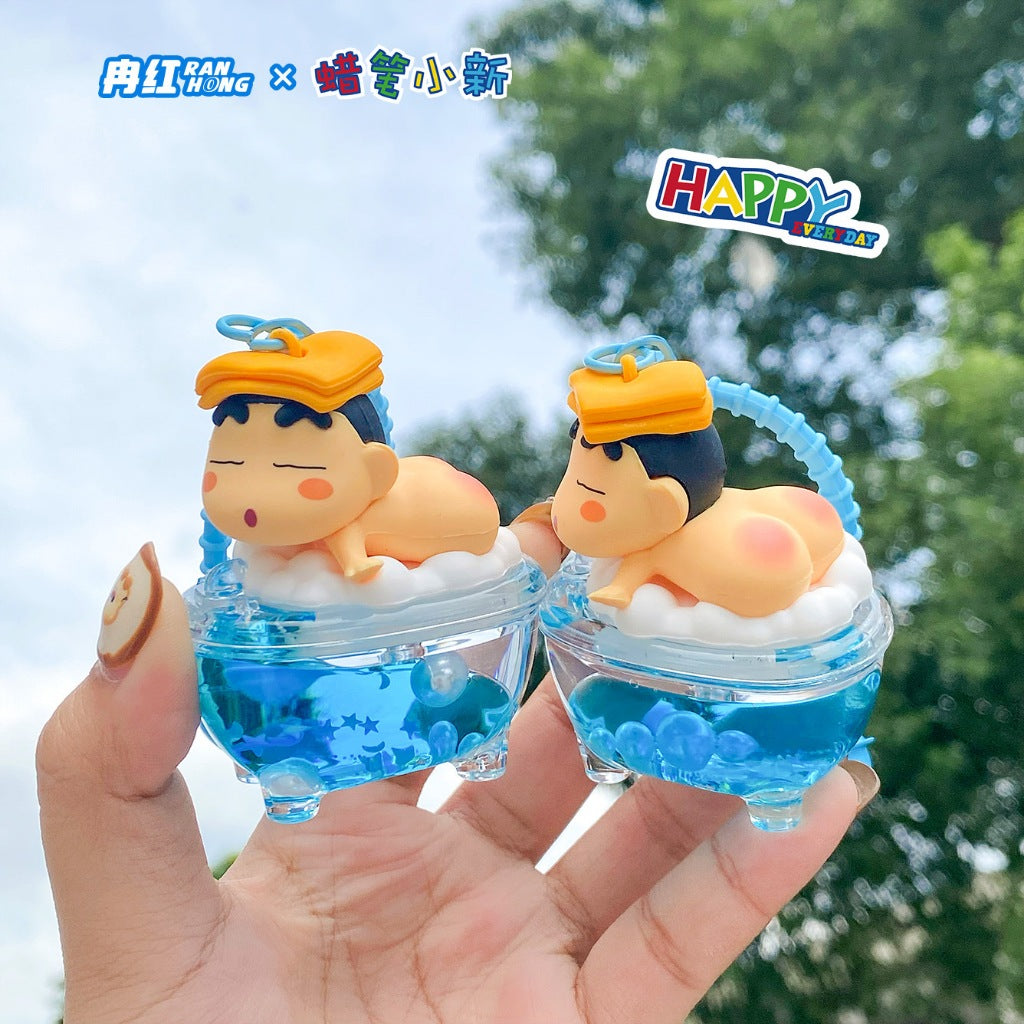 【冉紅】現貨 蠟筆小新 鑰匙圈 入油系列 鑰匙扣 吊飾 掛飾 新之助 送禮 商品圖片 2
