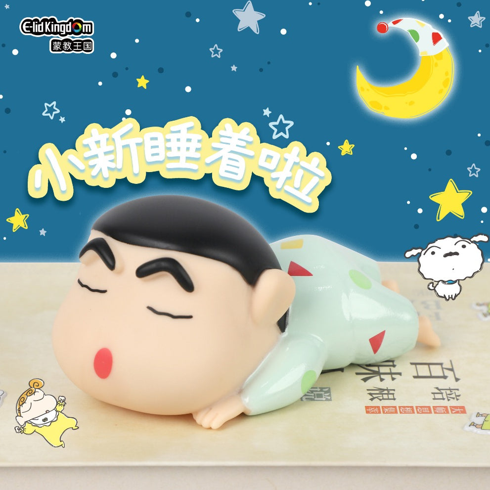 【魔卡丘】正版現貨 蠟筆小新 晚安拍拍燈 小夜燈 氛圍燈 夜燈 牀頭燈 小白 新之助 送禮 療癒 送禮 商品圖片 2
