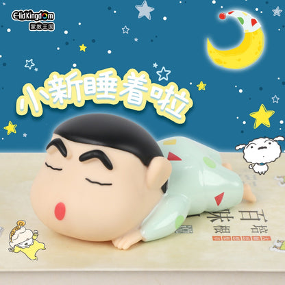 【魔卡丘】正版現貨 蠟筆小新 晚安拍拍燈 小夜燈 氛圍燈 夜燈 牀頭燈 小白 新之助 送禮 療癒 送禮 商品圖片 2