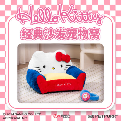 【覓嗷】正版現貨 三麗鷗 貓窩 狗窩 寵物 睡牀 HELLOKITTY沙發 四季通用 送禮 商品圖片 2