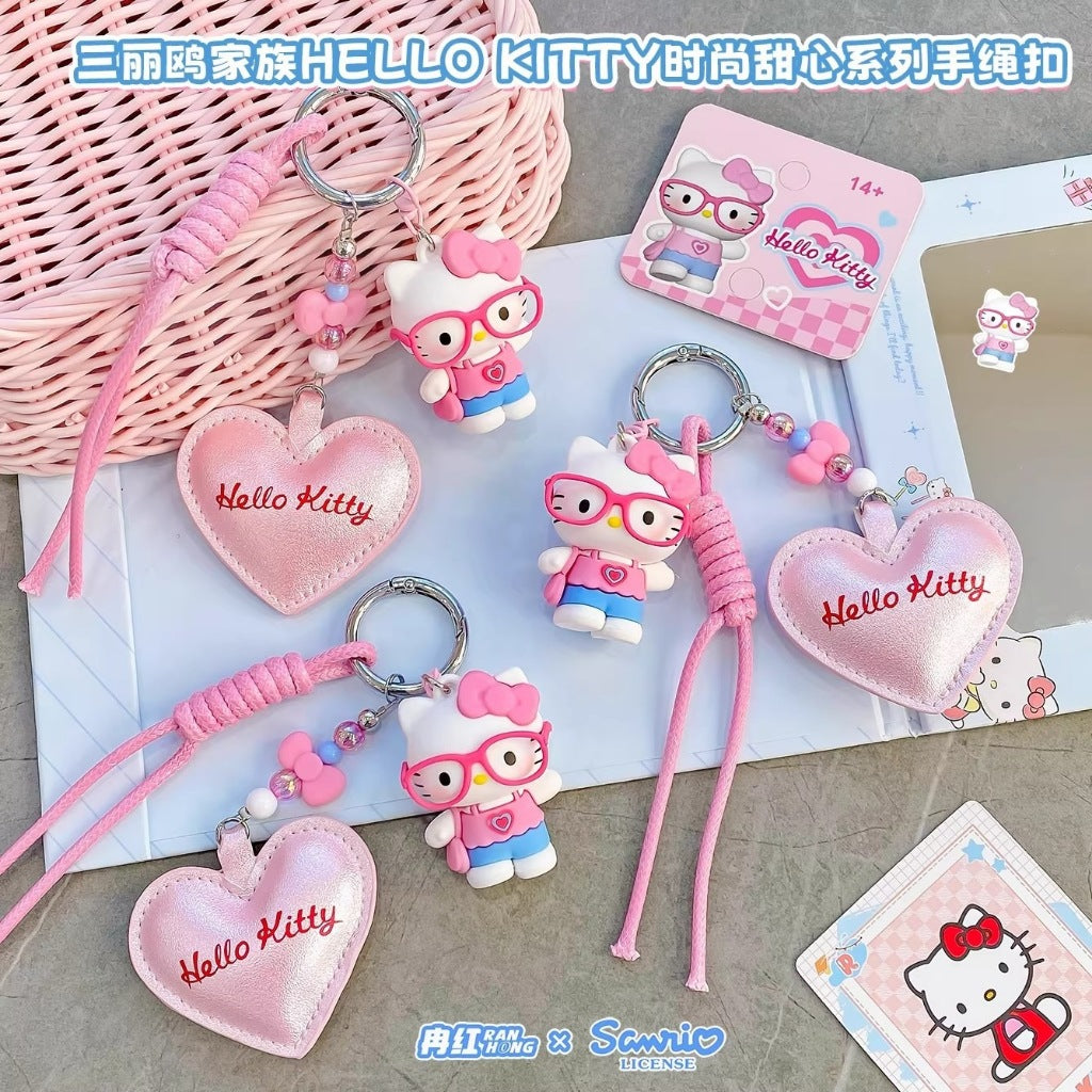 【冉紅】正版現貨 三麗鷗 鑰匙圈 鑰匙扣 掛件 吊飾 復古系列 KT貓 HelloKitty 送禮 商品圖片 2