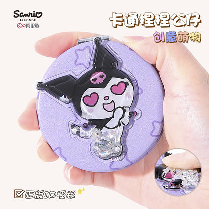 【包包寶】現貨 三麗鷗 化妝鏡 美樂蒂 油包雙面小鏡子 庫洛米 隨身便攜 方形學生鏡子 送禮 商品圖片 2