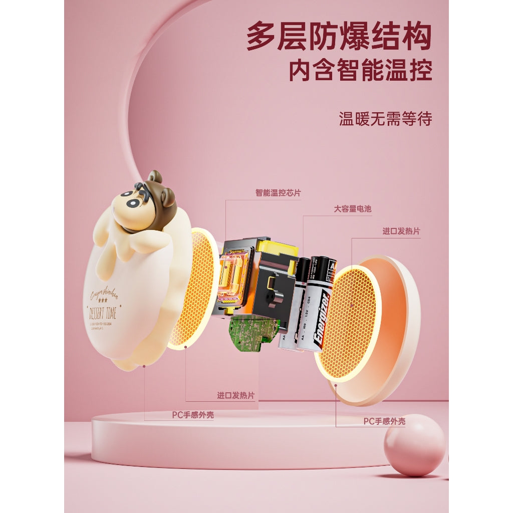 【現貨】正版 蠟筆小新 馬卡龍暖手寶 暖暖包 新之助 冬天不怕冷 送禮 療癒 商品圖片 2