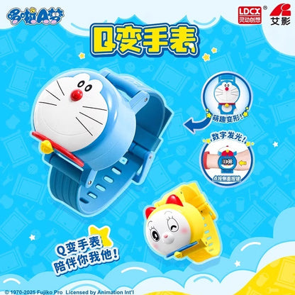 【靈動創想】現貨 哆啦A夢 電子錶 手錶 可變身 卡通動漫 Q變手錶 小叮噹 送禮 商品圖片 2