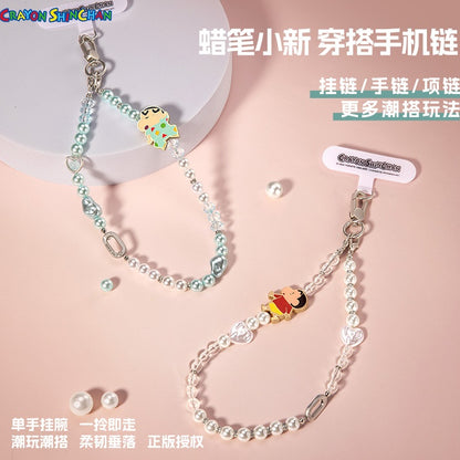 【洛克空間】現貨 蠟筆小新 手機鏈 手機掛繩 手鏈 掛飾 公仔 掛件 新之助 吊飾 療癒 送禮 睡衣小新 商品圖片 2