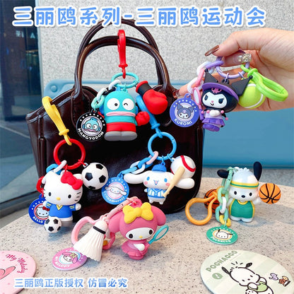 【冉紅】正版現貨 三麗鷗 鑰匙扣 鑰匙圈 運動會系列 庫洛米 吊飾 包包裝飾 書包小掛件 送禮 商品圖片 2