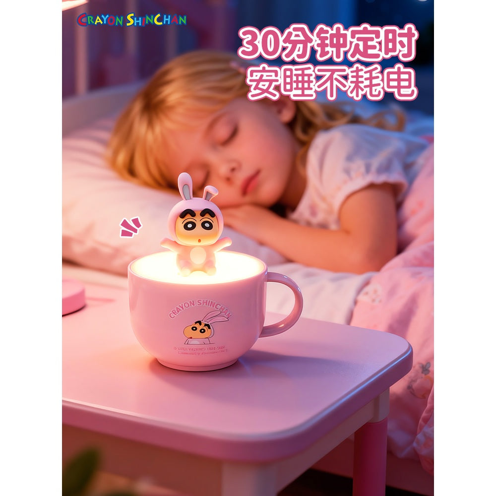 【洛克空間】現貨 蠟筆小新 下午茶 小夜燈 氛圍燈 牀頭燈 燈具 送禮 新之助 商品圖片 2
