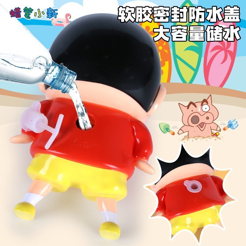 【魔卡丘】正版 蠟筆小新 水槍 玩具 整蠱 全身小新 夏日 療愈解壓 趣味擺件 新之助 送禮 商品圖片 2
