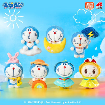 【靈動創想】現貨 哆啦A夢 天氣絨絨 掛件盲盒 包包 吊飾 鑰匙圈 送禮 公仔 小叮噹 商品圖片 2