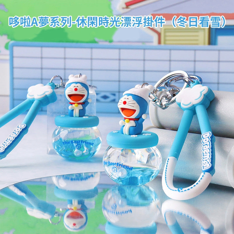 【冉紅】正版現貨 哆啦A夢 療癒功能鑰匙圈 休閒時光掛件 日式風格 掛飾 小叮噹 鑰匙扣 揹包 掛件 哆啦a夢 解壓 商品圖片 2