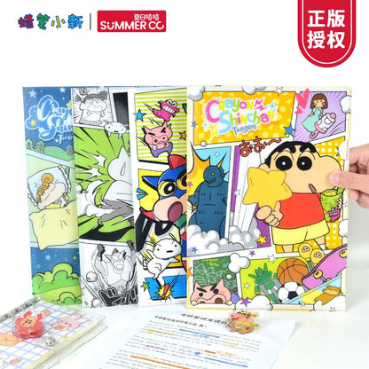 【現貨】正版 蠟筆小新 A4L夾 防水 文件夾 資料夾 辦公 家用 文具 新之助 睡衣小新 動感超人 夏日嘻嘻 商品圖片 2