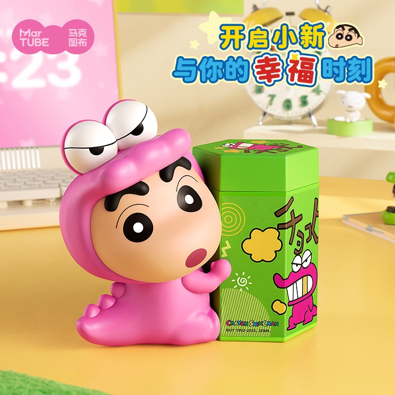 【馬克圖布】現貨 蠟筆小新 餅乾燈 小夜燈 擺件 公仔 禮盒包裝 漢堡包 美食誘惑 送禮 新之助 商品圖片 3