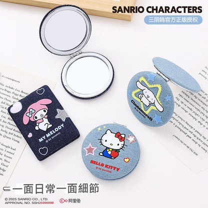 【包包寶】現貨 三麗鷗 化妝鏡 庫洛米 卡通款迷你便攜式小鏡子 玉桂狗 隨身攜帶 便攜手持鏡 送禮 商品圖片 3
