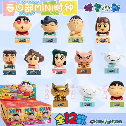 【麥和】正版現貨 蠟筆小新 數字鐘 時鐘 電子鐘 擺件 時間表 盲盒 學生 讀書 送禮 禮物 新之助 商品圖片 3