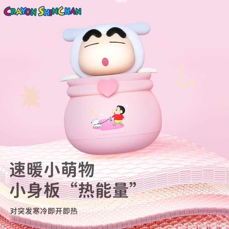 【洛克空間】現貨 蠟筆小新 暖手寶 暖暖包 硅膠材質 送禮 新之助 商品圖片 3