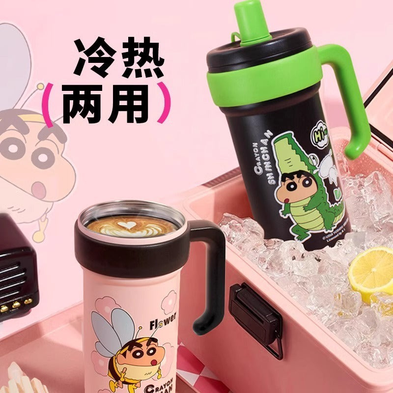 【萌兔兔】正版現貨 蠟筆小新 冰霸杯 奶茶杯 飲料杯 環保杯 隨行杯水杯 970ml大容量 新之助 316升級材質 送禮 商品圖片 3