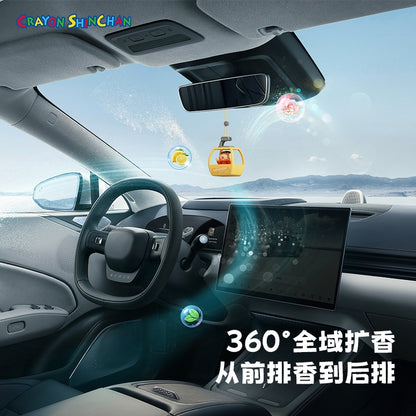【洛克空間】現貨 蠟筆小新 遊覽車 掛飾 吊飾 掛件 汽車 轎車 香薰擺件 公仔 送禮 新之助 商品圖片 3