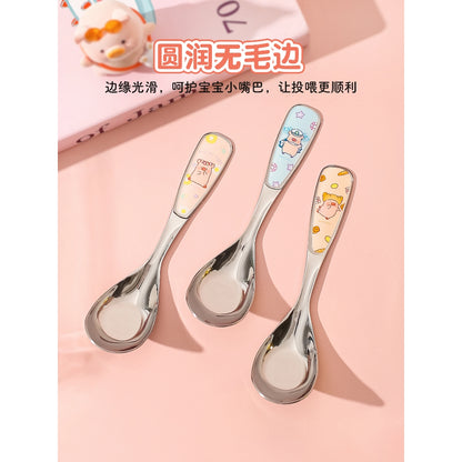 【川島屋】正版現貨 lulu豬 高顏值不銹鋼元寶湯匙 餐具 湯勺 可愛短柄元寶勺 送禮 商品圖片 3
