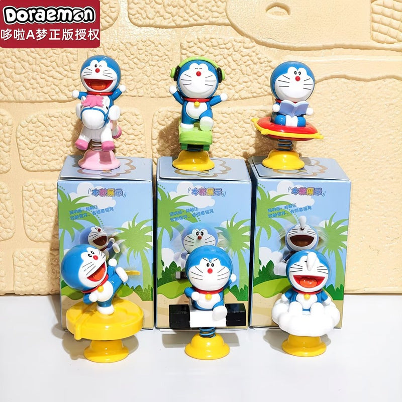 【超逗熊】正版現貨 哆啦A夢 搖搖樂 盲盒 車載擺件 機車 擺件 汽車 轎車 車內裝飾 哆啦a夢 小叮噹 商品圖片 3