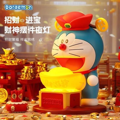 【洛克空間】現貨 哆啦A夢 大擺件夜燈 財神爺 牀頭燈 小叮當 招財 裝飾燈 小叮噹 氛圍燈 哆啦a夢 小夜燈 商品圖片 3