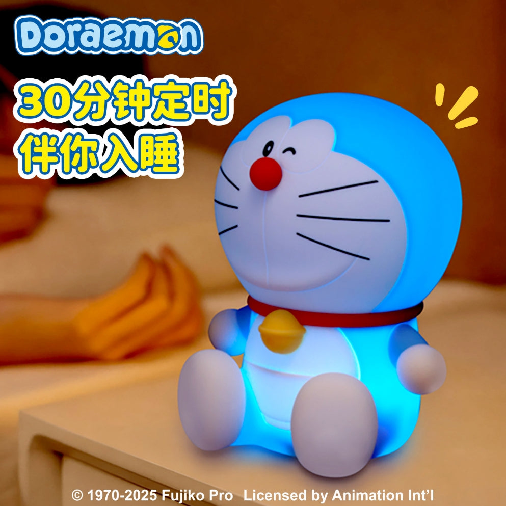 【洛克空間】現貨 哆啦A夢 小夜燈 氛圍燈 牀頭燈 新硅膠 拍拍燈 送禮 療癒 夜燈 擺件 哆啦a夢 商品圖片 3