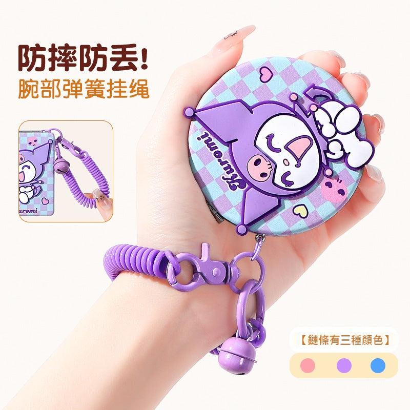 【包包寶】現貨 三麗鷗 化妝鏡 立體小鏡子 庫洛米 玉桂狗 隨身便攜翻蓋摺疊雙面鏡 學生外出補妝手持化妝鏡 送禮 商品圖片 3